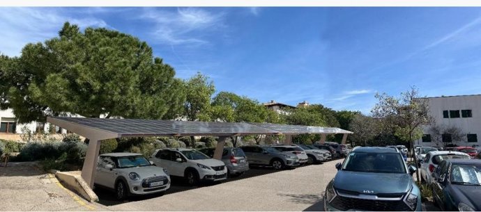 Recreación de cómo serán las pérgolas solares