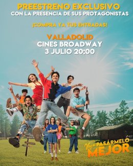 Valladolid acoge este jueves, en primicia mundial, la presentación del filme 'Voy a pasármelo mejor'.