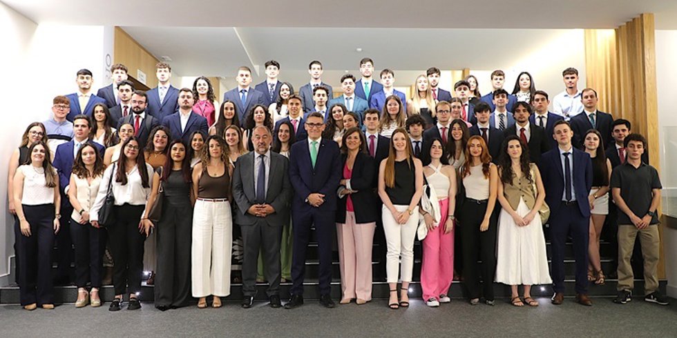Estudiantes en prácticas de Eurocaja Rural.