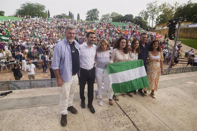Archivo - Foto de archivo de un acto de campaña de Por Andalucía para las elecciones andaluzas de 2022 con la que fuera candidata de la coalición a la Presidencia de la Junta, Inma Nieto.