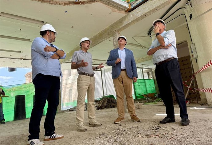 Visita a las obras de la Casa de la Cultura de Ciudad Real.