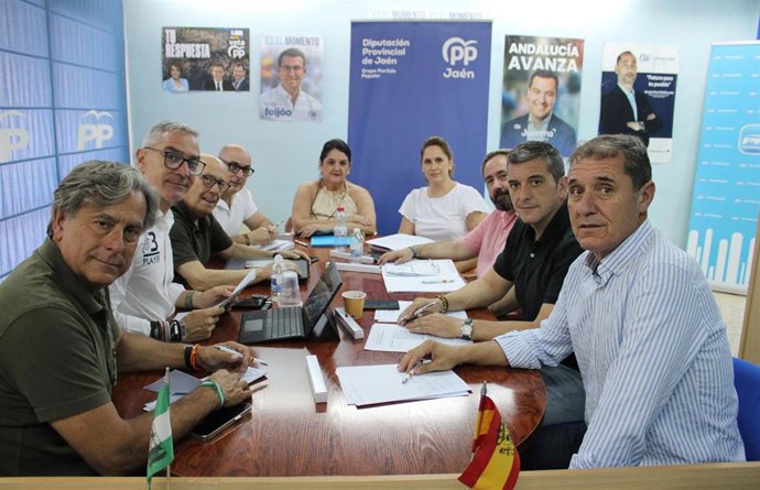 Reunión del grupo del PP en la Diputación de Jaén.