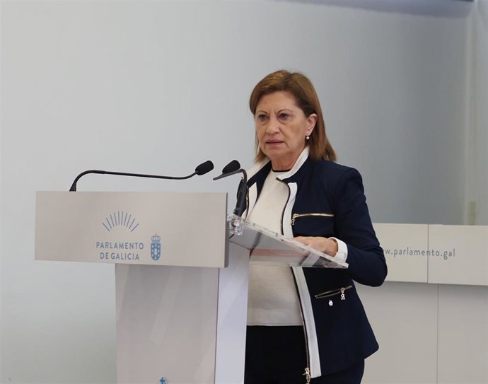 Archivo - La viceportavoz parlamentaria del PSdeG Elena Espinosa