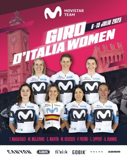 Lippert, Reusser y Sara Martín encabezarán al Movistar Team en el Giro de Italia femenino.