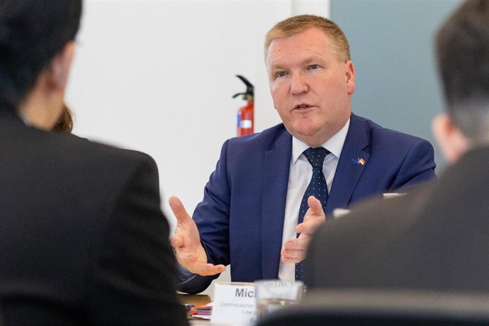 Archivo - El comisario de Democracia, Justicia y Estado de derecho, Michael McGrath, en una imagen de archivo.