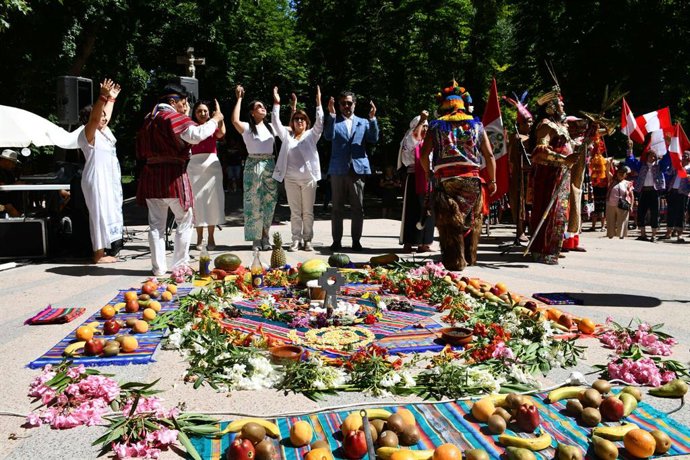 Fiesta andina del Sol, Parque del Retiro de Madrid