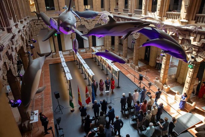 Inauguración de la exposición 'El Perú en la Antártida' en la Casa de la Ciencia de Sevilla.