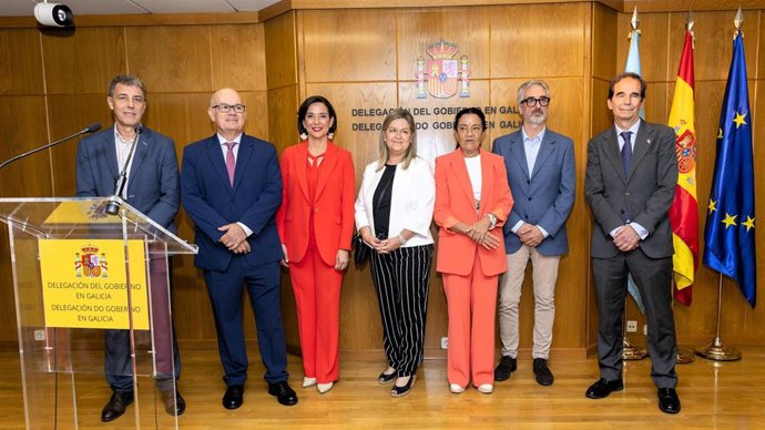 Reunión en la Delegación del Gobierno en Galicia.
