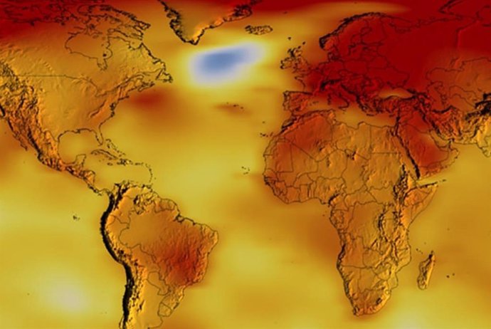 O ponto frio do Atlântico Norte é uma faixa de mar no Atlântico Norte que o modelo da NASA sugere ser um dos poucos lugares na Terra que está esfriando.