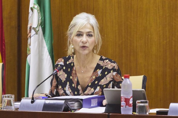 Archivo - Patricia del Pozo, en imagen de archivo en el Parlamento de Andalucía