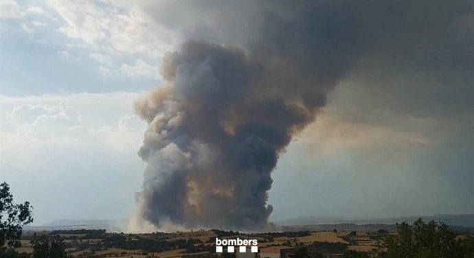 Incendio en Torrefeta i Florejacs (Lleida)