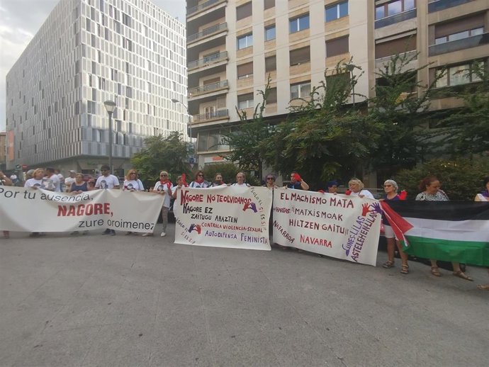 Concentración en Pamplona en memoria de Nagore Laffage 17 años después de su asesinato