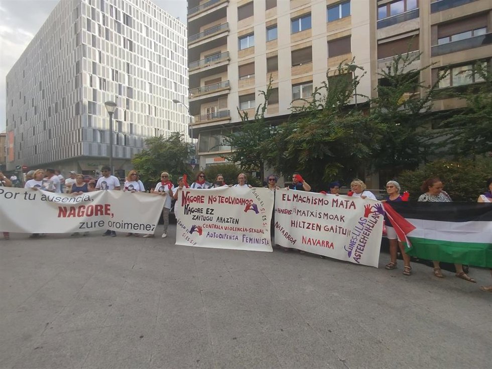 Concentración en Pamplona en memoria de Nagore Laffage 17 años después de su asesinato