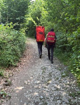 Rescate a una senderista