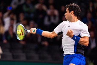Archivo - Jaume MUNAR (ESP) during the Qualifying of the Rolex Paris Masters 2024, ATP Masters 1000 tennis tournament on 26 October 2024 at Accor Arena in Paris, France - Photo Alexandre Martins / DPPI