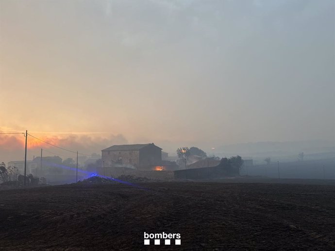 Finques afectades per l'incendi de Torrefeta i Florejacs (Lleida)