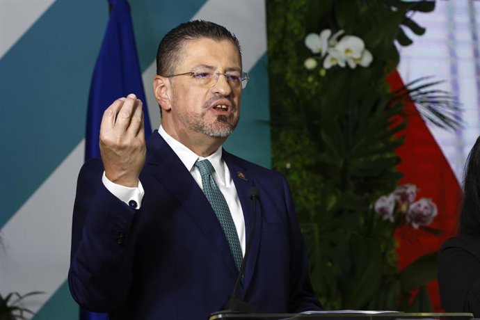 Archivo - El presidente de Costa Rica, Rodrigo Chaves (archivo)