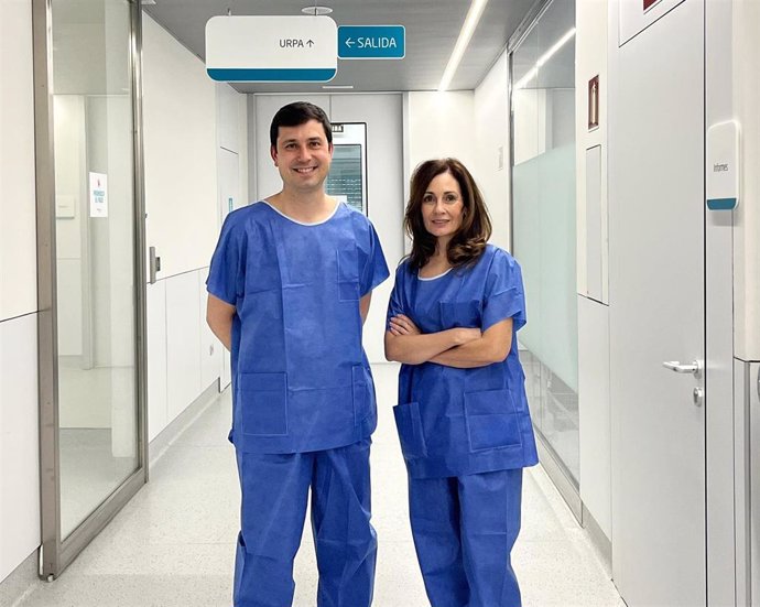 Los doctores Francisco Hidalgo y Soledad Ojeda.