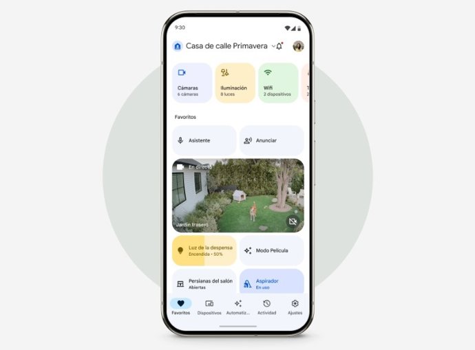 Aplicación Google Home.