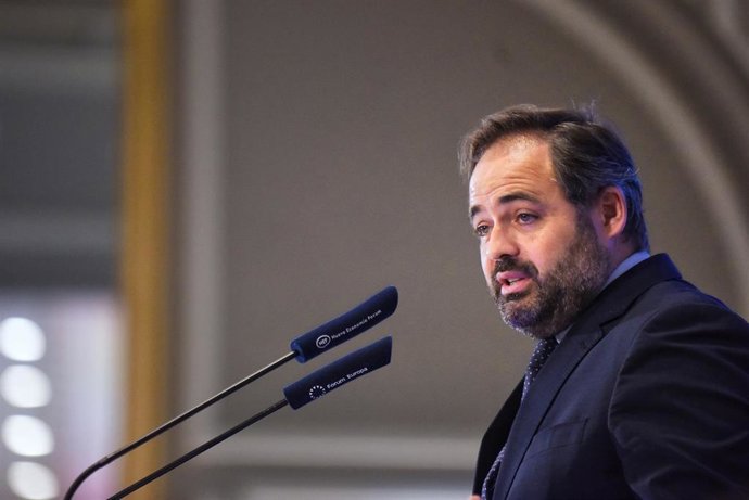 Archivo - El presidente del PP de Castilla-la Mancha, Paco Núñez en el desayuno de Nueva Economía Fórum, en el Hotel Ritz, a 20 de mayo de 2025, en Madrid (España).