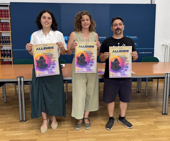 Presentación del Festival de Folktrónica en la sede de la Diputación de Palencia.