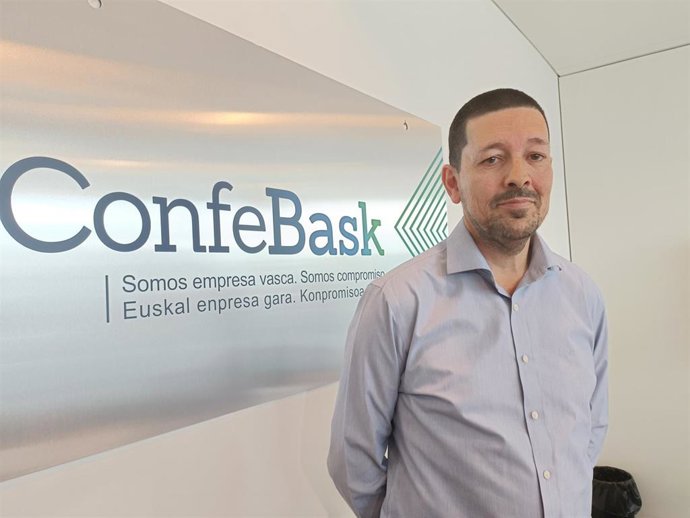 Archivo - El responsable de Economía de Confebask, Pablo Martín