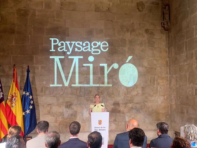 La presidenta del Govern, Marga Prohens, presenta el proyecto 'Paysage Miró'
