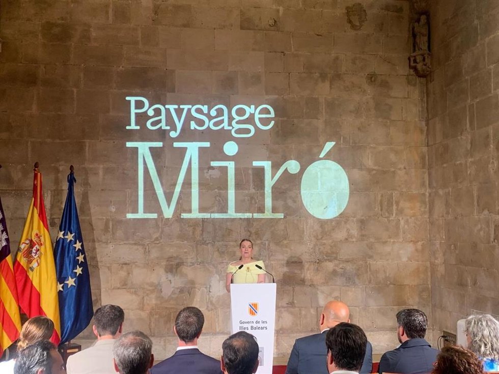La presidenta del Govern, Marga Prohens, presenta el proyecto 'Paysage Miró'