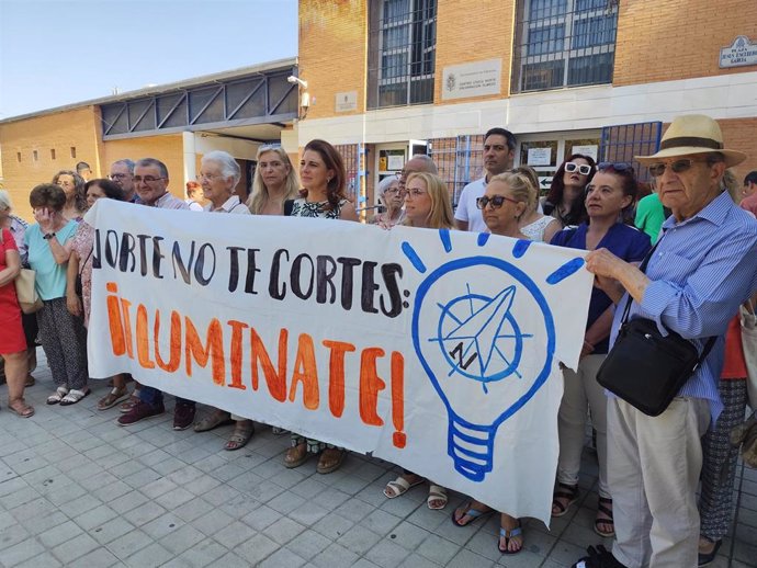Concentración contra los cortes de luz