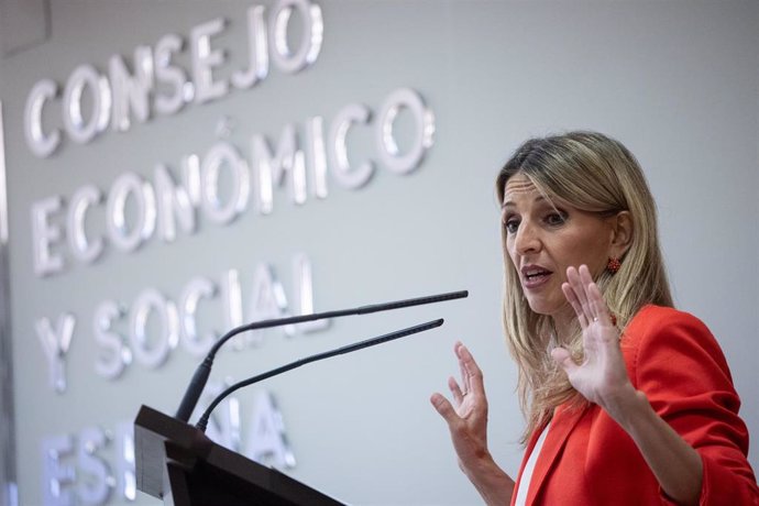 La vicepresidenta segunda y ministra de Empleo y Economía Social, Yolanda Díaz