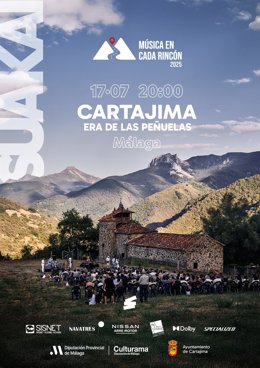 Cartel anunciador de la llegada de este programa cultural a Cartajima.