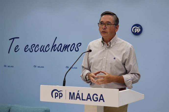 El vicesecretario del PP de Málaga y parlamentario andaluz Daniel Castilla en una imagen de archivo