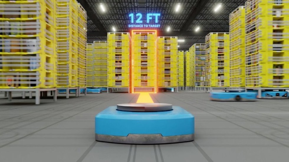 Robot de Amazon en un centro logístico