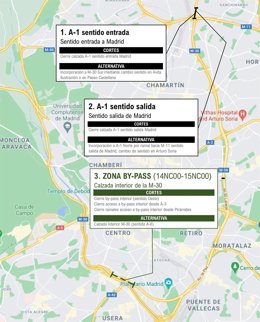 Arranca esta noche la primera fase de la campaña estival de asfaltado de la M-30