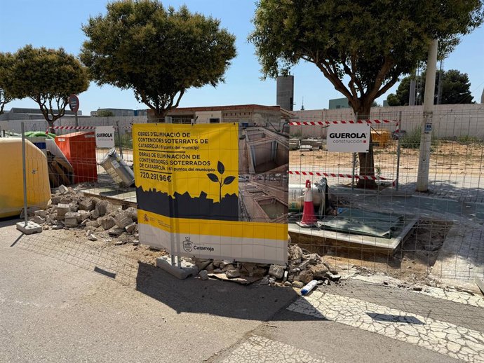 Catarroja inicia l'eliminació dels contenidors soterrats en el municipi