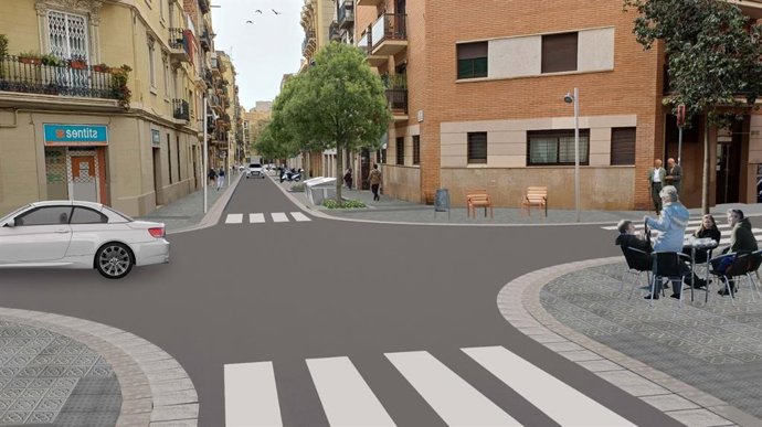 Imatge virtual del futur carrer Vint-i-sis de gener de 1641 de Barcelona