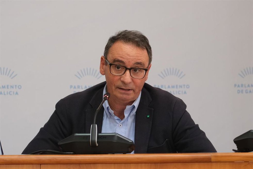 El director xeral de Xustiza, José Tronchoni, durante la Comisión, a 2 de julio.