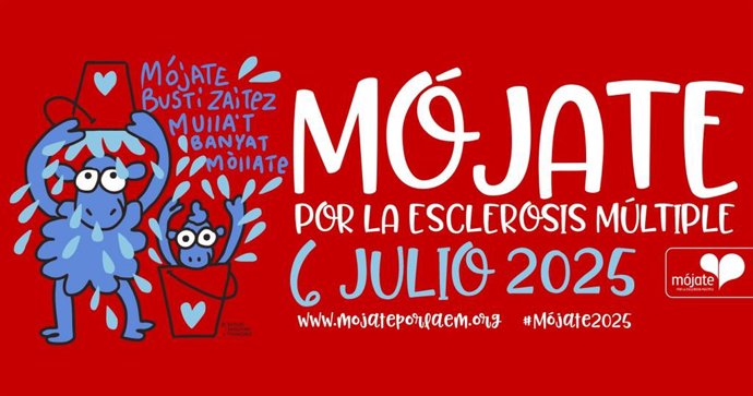 La Asociación Esclerosis Múltiple España lanza la campaña 'Mójate por la Esclerosis Múltiple'.