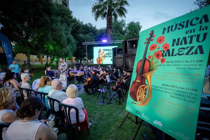 Christopher Rivas presente en uno de las actuaciones organizadas durante la II edición de 'Ciclo de Música en la Naturaleza'