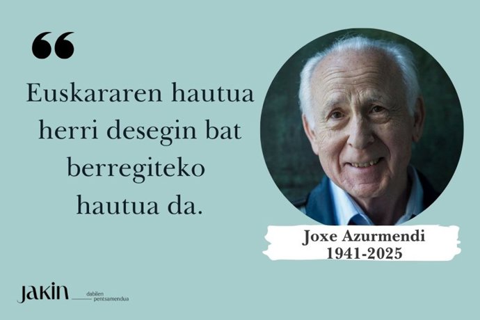 Imagen del filósofo y pensador vasco Joxe Azurmendi