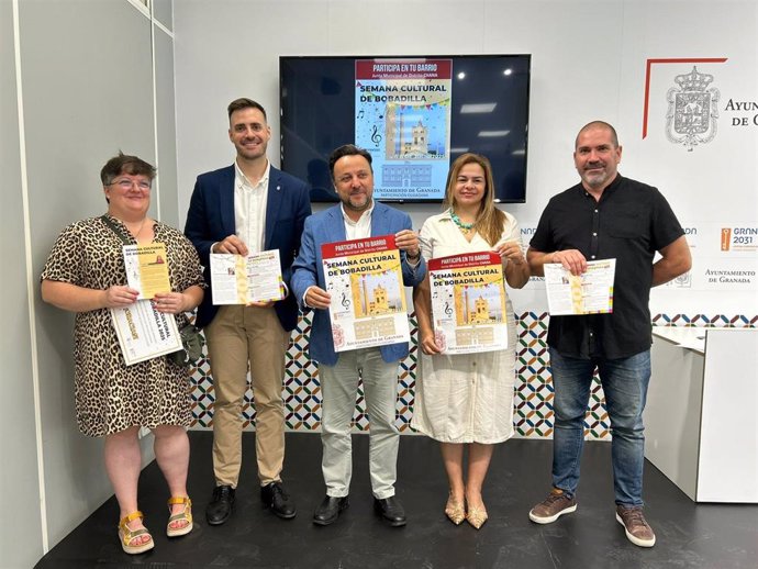 Presentación de las fiestas populares de La Bobadilla en el Ayuntamiento de Granada