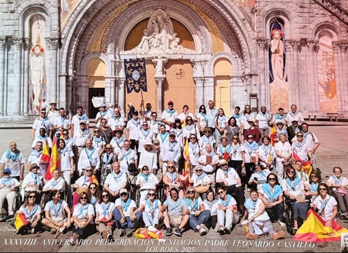 Peregrinos a Lourdes, entre ellos cuatro internos, con la Fundación Padre Leonardo Castillo.