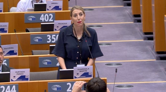 La presidenta de la Junta de Extremadura, María Guardiola, en el Comité Europeo de las Regiones