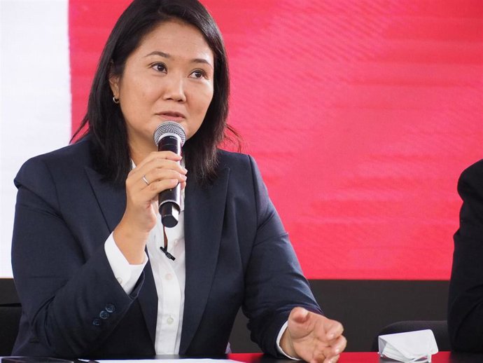 Archivo - La líder de Fuerza Popular y excandidata presidencial de Perú, Keiko Fujimori