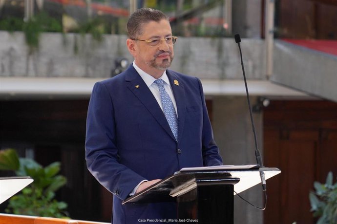 Archivo - El presidente de Costa Rica, Rodrigo Chaves 