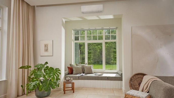 Recurso de hogar con aerotermia