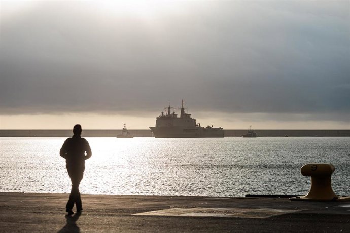 Archivo - El buque anfibio Galicia en una imagen de archivo 
