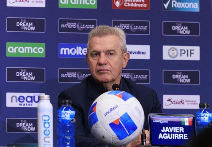 Archivo - 23 March 2025, US, Inglewood: Mexico head coach Javier Aguirre holds a press conference after the CONCACAF Nations League Final soccer match between Mexico and Panama at SoFi Stadium in Inglewood. Photo: Javier Rojas/PI via ZUMA Press Wire/dpa