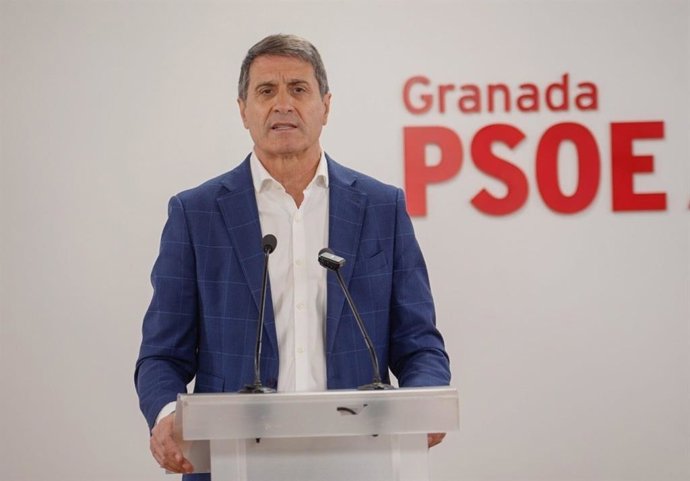 El secretario general del PSOE de Granada, Pedro Fernández