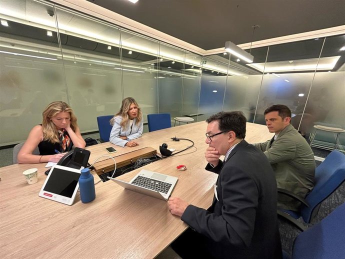 La vicepresidenta del Gobierno de Aragón, Mar Vaquero, en Bruselas.